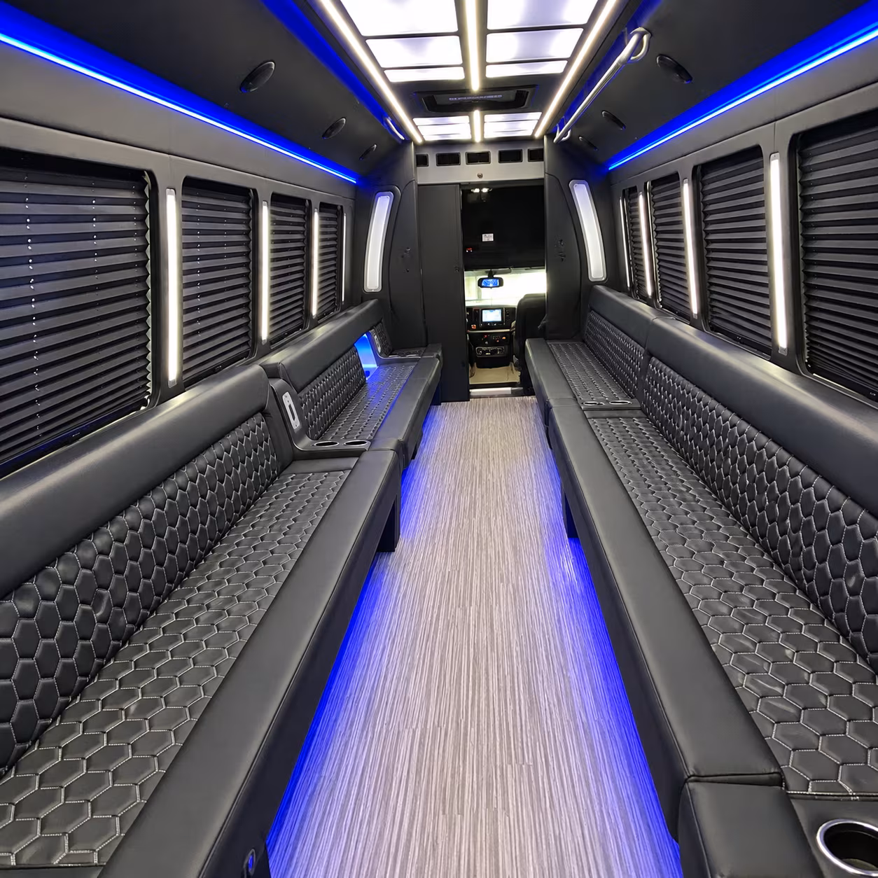 cincinnati party bus rental interior